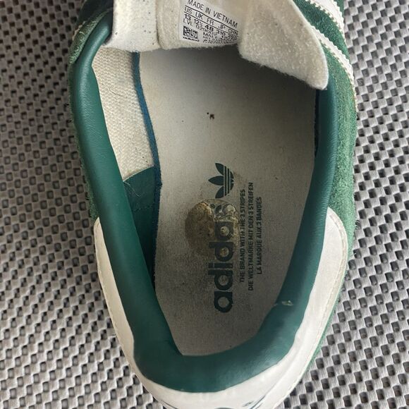 Adidas Gazelle Men Size 13 Green Suede Low Top Lace Up 029002 - Picture 13 of 14
